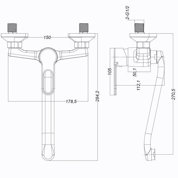Змішувач для кухні Globus Lux Dolly GLD-0104 52362 фото