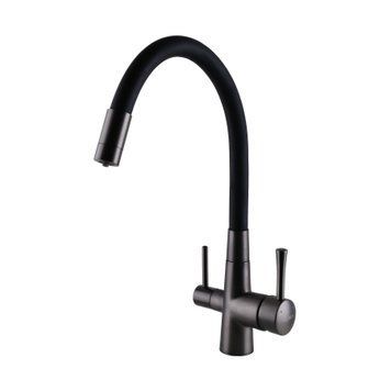 Змішувач для кухні під осмос Globus Lux LAZER GLLR-0903-11-GRAPHITE 51969 фото