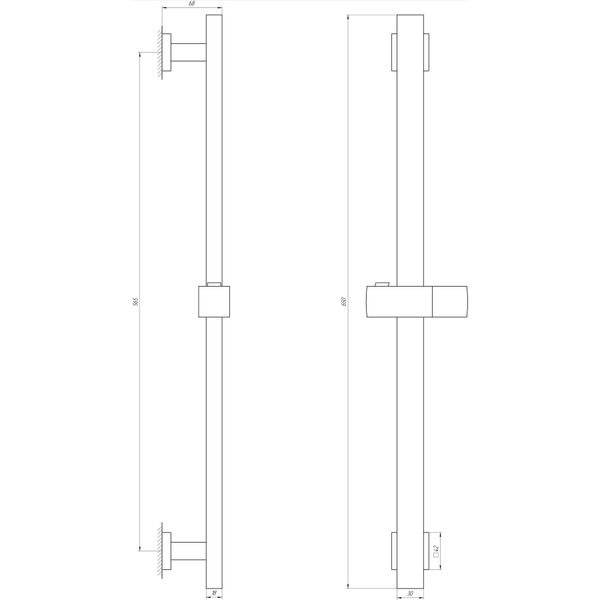 Душова стійка Globus Lux SUS-1108-BB 29182 фото