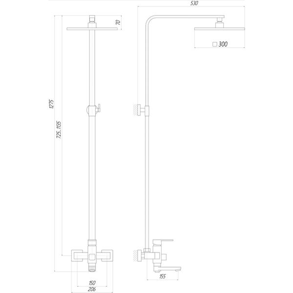 Душова система Globus Lux MILANO DS0026 4583 фото