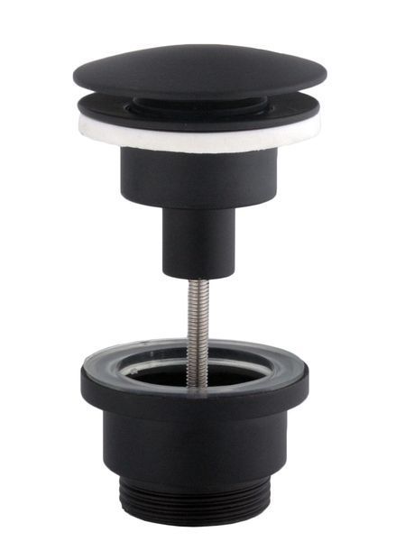 HG15-04A-10-BR-(BB)-Click-clack--Донний клапан ЛАТУНЬ ,Універсальний, Чорний мат (Box Globus Lux) 52202 фото