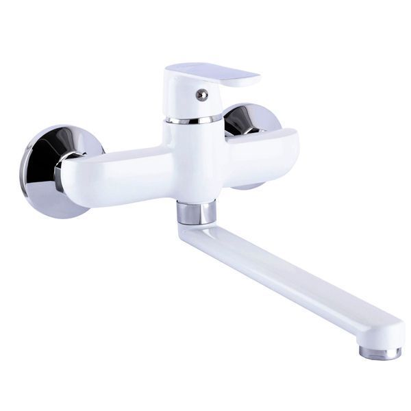 Змішувач для кухні зі стіни Globus Lux Laguna GLA-0104-7-WHITE 51911 фото