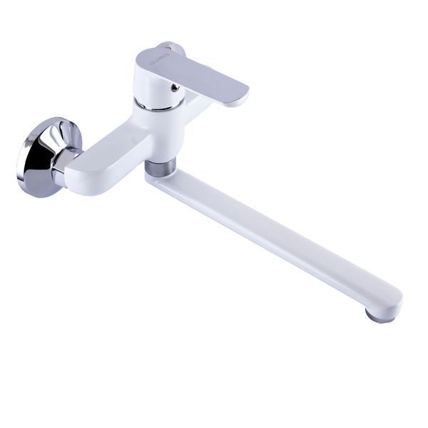 Змішувач для кухні зі стіни Globus Lux Laguna GLA-0104-7-WHITE 51911 фото