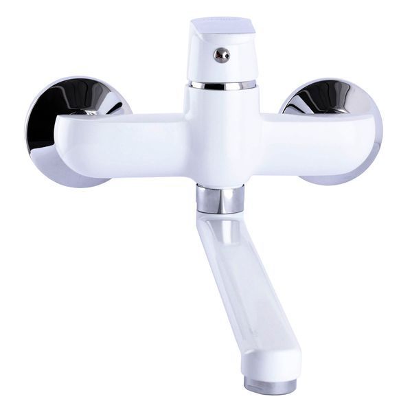 Змішувач для кухні зі стіни Globus Lux Laguna GLA-0104-7-WHITE 51911 фото