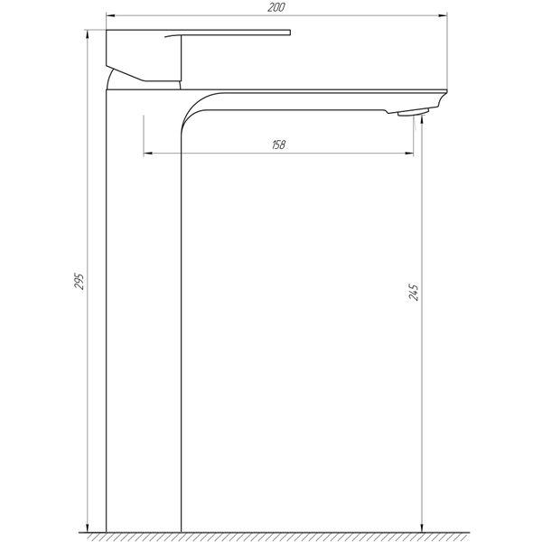 Змішувач для умивальника Globus Lux Milano GLM-201-BB 31392 фото