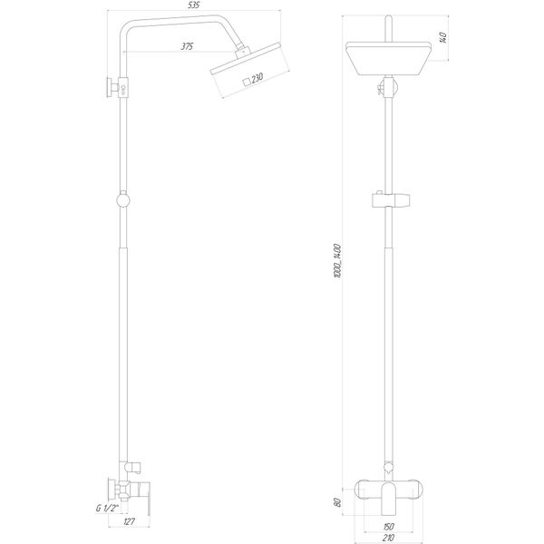 Душова система Globus Lux NIAGARA GLN-0005 18621 фото