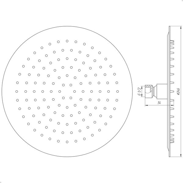 Душова лійка Globus Lux ST-0250-R-BB 31402 фото