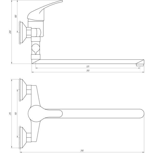 Змішувач для ванни Globus Lux Solly GLSO-0108 51070 фото