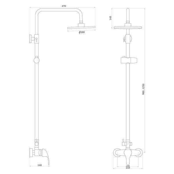 Душова система Globus Lux Solly GLSO-0044 18623 фото