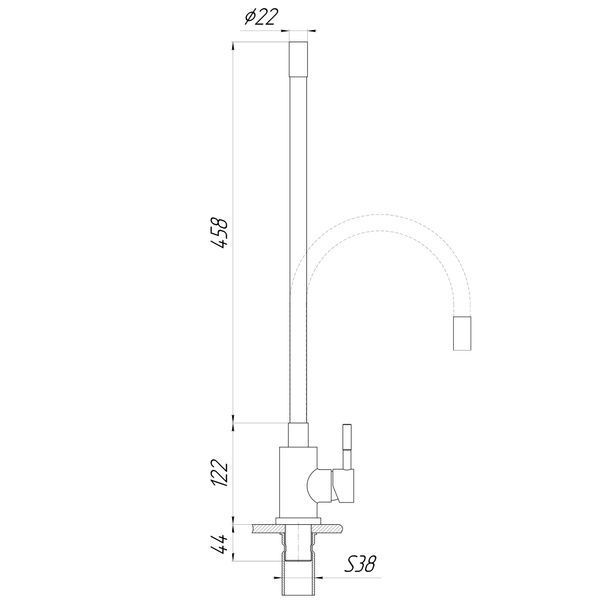 Змішувач для кухні Globus Lux ALPEN SBT1-203S-BG15 52234 фото