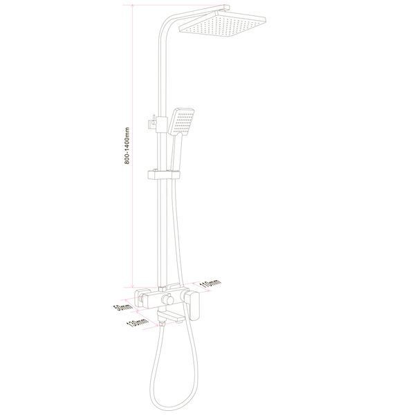 Душова система Globus Lux ALFA GLAL-1007 57140 фото