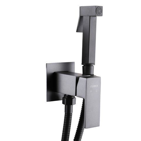 Змішувач гігієнічний Globus Lux Milano GLM-0-106MIX-Graphite 52001 фото