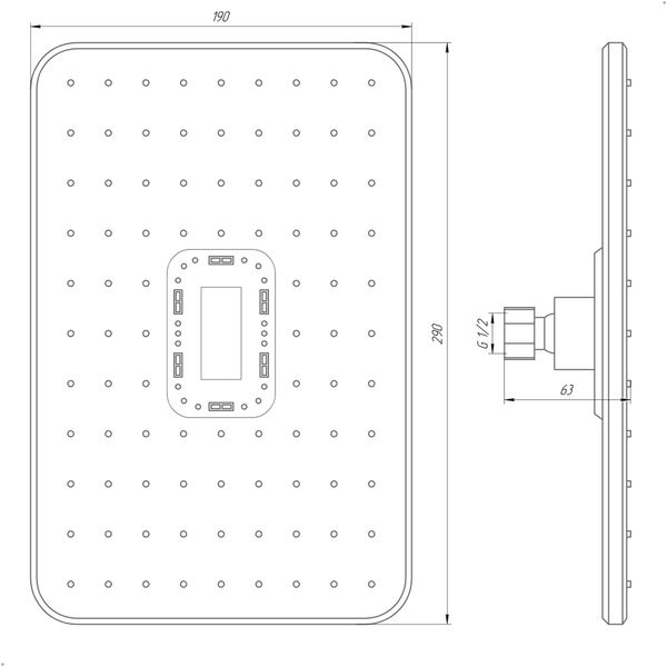 Душова лійка Globus Lux SD-003-30-BB 30057 фото