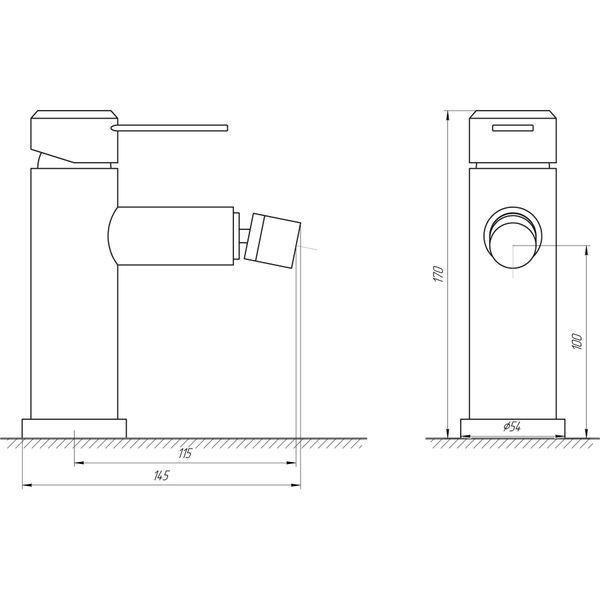 Змішувач для біде Globus Lux WIEN SBT2-106 51305 фото