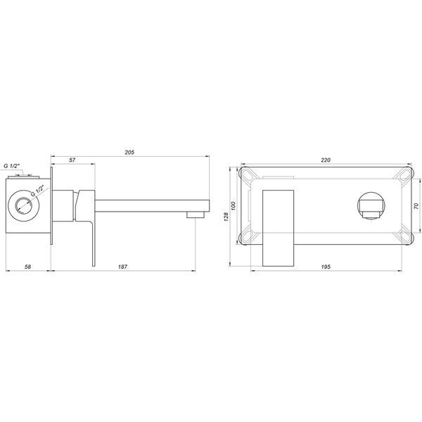 Змішувач для умивальника Globus Lux Milano GLM-204-SMART 51864 фото
