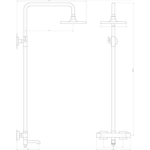 Душова система Globus Lux Termostatic R GLA-0041T-BB 31413 фото