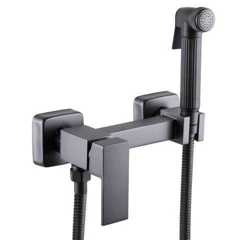 Змішувач гігієнічний Globus Lux Niagara GLN-5-106MIX-Graphite 51951 фото