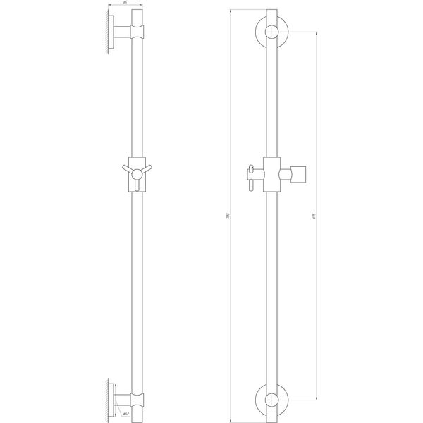 Душова стійка Globus Lux BT-1106C в блістері 21171 фото