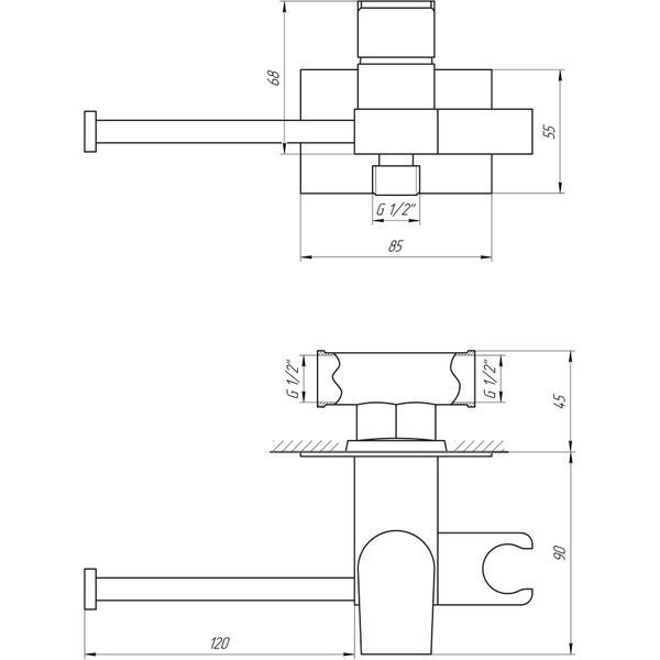 Змішувач гігієнічний Globus Lux GLN-4-106MIX 51395 фото