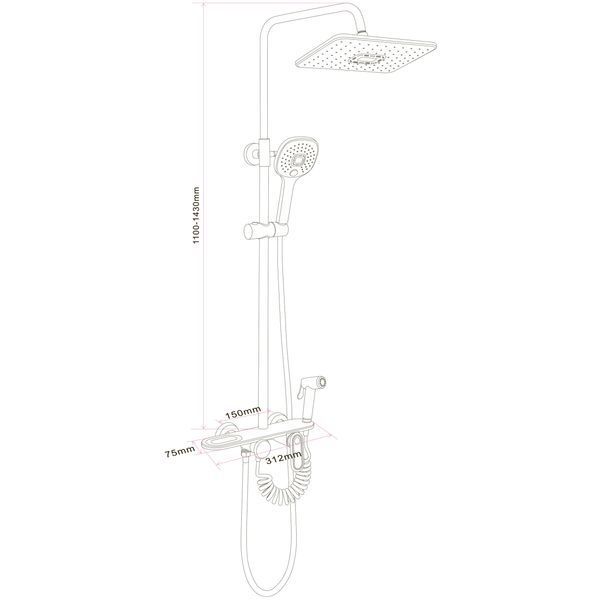 Душова система Globus Lux BETTA GLBE-2002 57141 фото