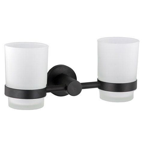 Стакан подвійний Globus Lux BS8428 чорний матовий SUS304 51876 фото