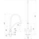 Змішувач для кухні під осмос Globus Lux GLLR-0700-L-08-06 гофрований на гайці латунь, Сталь-Бежевий 52043 фото 2